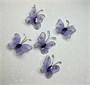 Бабочка капрон со стразами 2,5*2,7см н-р 5шт Цв.сиреневый 22171