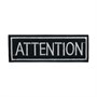 Термоаппликация №2901 "Attention" 11*3.5см 127126
