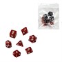 Кубики-дайсы для ДнД, н-р 7шт, бордовые 127179