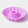 Форма д/выпечки Доляна «Немецкий кекс. Заварное», силикон, d21см, сиреневая 127293