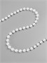 Жемчуг на нитях, круглый, 6мм, 1м, белый 127464