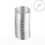 Проволока с памятью, d2см, толщина 0.6мм, д/кольца, 10гр, цв серебро 127622