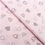 Бумага упаковочная тишью, «Сердечки», 50*70см 17гр, розовая 1 лист 127644