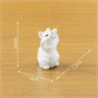 Кошечка мохнатая сидит лапки кверху 2,6*1,5см 17416