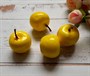 Искусственные яблоки желтые 3см уп.4шт - фото 5545