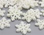 Снежинка декор пластик 3см 2шт  - фото 5656
