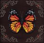 кларт н-р д/вышивания Рыжая бабочка 8-113 19,5*19,5см - фото 6531