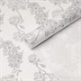 Бумага крафт белый "Цветы", рулон 0,68x8 м - фото 9100