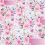 Бумага упаковочная глянцевая "Акварельные цветы", 100 х 70 см - фото 9113